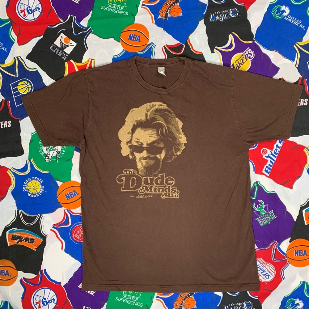 The Big Lebowski Movie Tee The Dude Minds Man Size Large